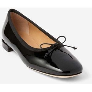 Minty Mellon by Tamara Mellon patent leather black ballet flat size 6 US